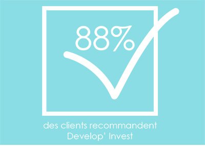 88% des clients recommandes Develop'Invest