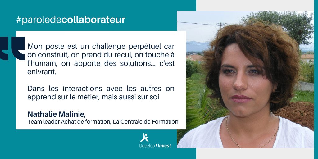 Portrait de collaborateur : Nathalie, spécialiste en achat de formation