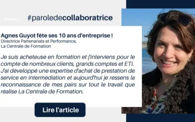 Portrait : Agnes Guyot fête ses 10 ans d’expertise dans les achats de formation